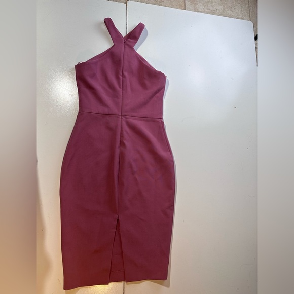 Likely Pinkish/Purple High Halter Neck Carolyn Foam Fitting Racer Back Dress 2 - Picture 7 of 16